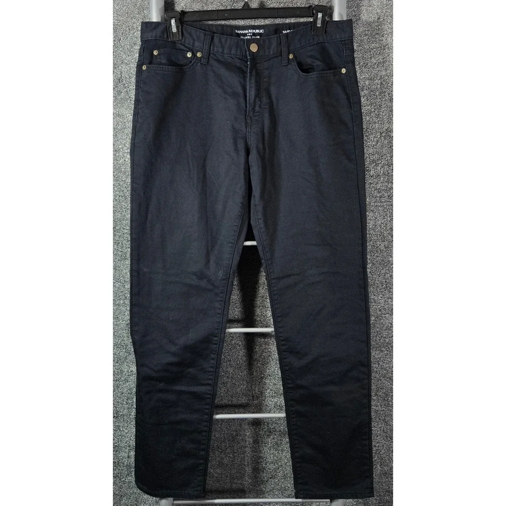 Banana Republic Slim Fit Travel Jean 34x31 Dark Wash Denim Mens Pants